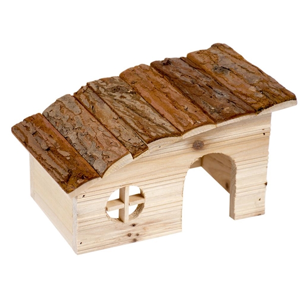 Duvo igračka za male životinje u obliku drvene kućice 20x13x12cm